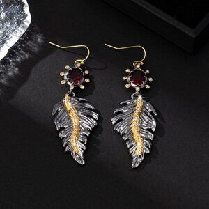 Alexis Bittar Leaf Collection Stud Earrings